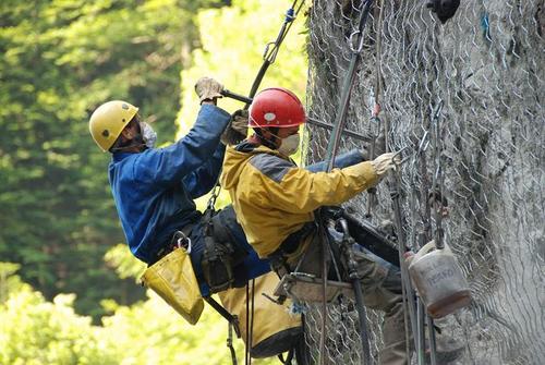 Travaux des gorges de l'Arly