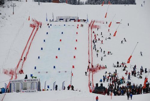 Méribel accueilllait la coupe de monde de ski bosse